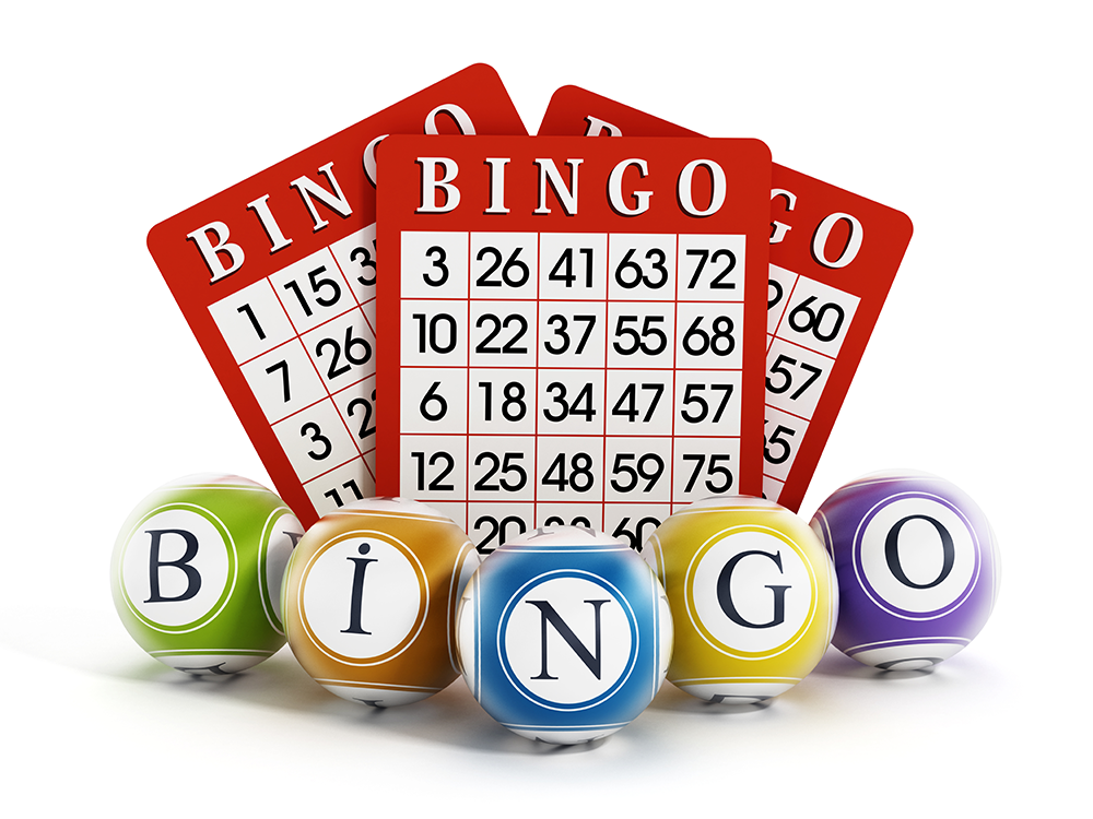 bingo cards and bingo balls