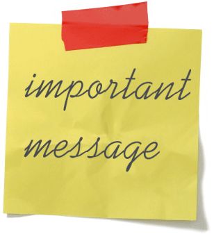 important message