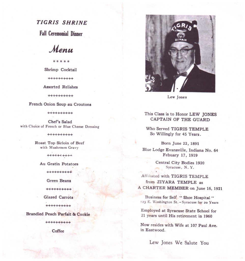 Fall Ceremonial Program Book Page 2