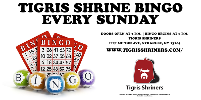 Tigris Shrine Bingo